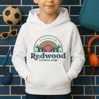 Family Vacation Retro Redwood National Park Kids Hoodie thumb 2