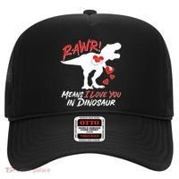 Funny Valentine Rawr Means I Love You In Dinosaur Trex Dinosaur Hat thumb 0