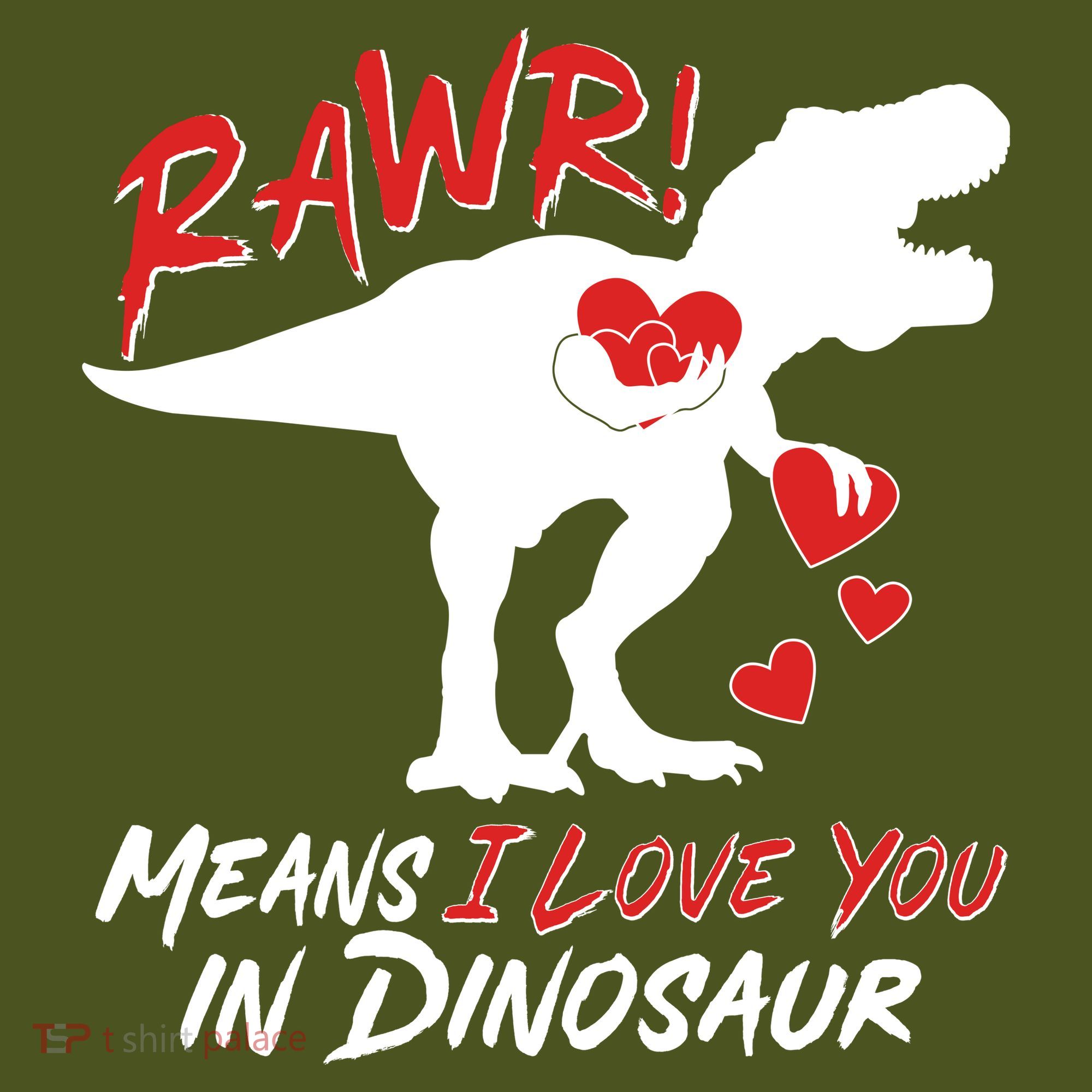 Funny Valentine Rawr Means I Love You In Dinosaur Trex Dinosaur Mousepad