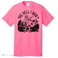 Funny Vintage Retro The Hell I Won't Rebel Cowgirl T-Shirt thumb 0