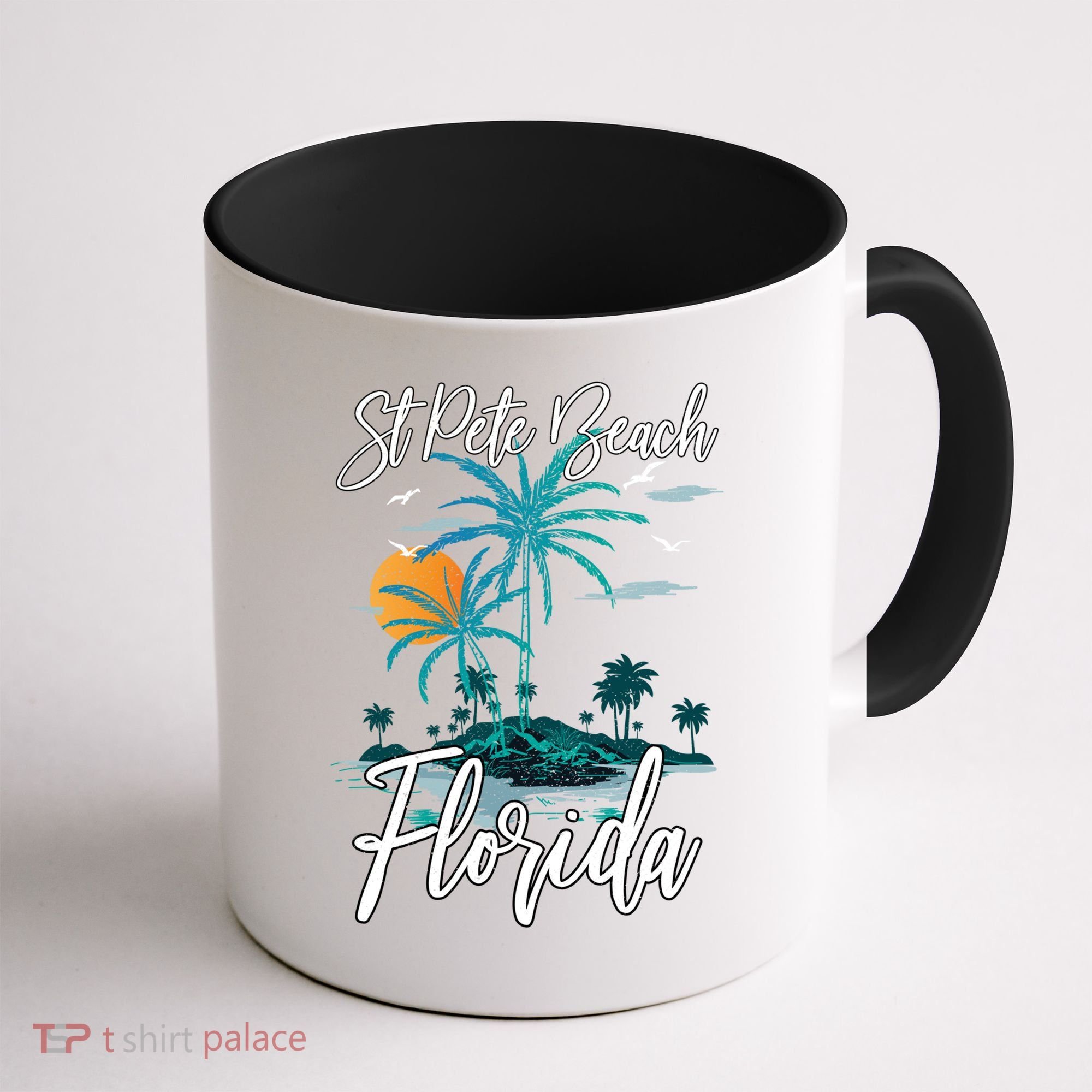 Family Vacation Retro Sunset Florida St Pete Beach Gift Coffee Mug
