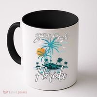 Family Vacation Retro Sunset Florida St Pete Beach Gift Coffee Mug thumb 0