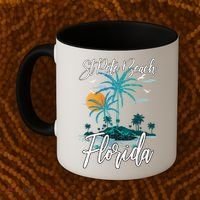 Family Vacation Retro Sunset Florida St Pete Beach Gift Coffee Mug thumb 2