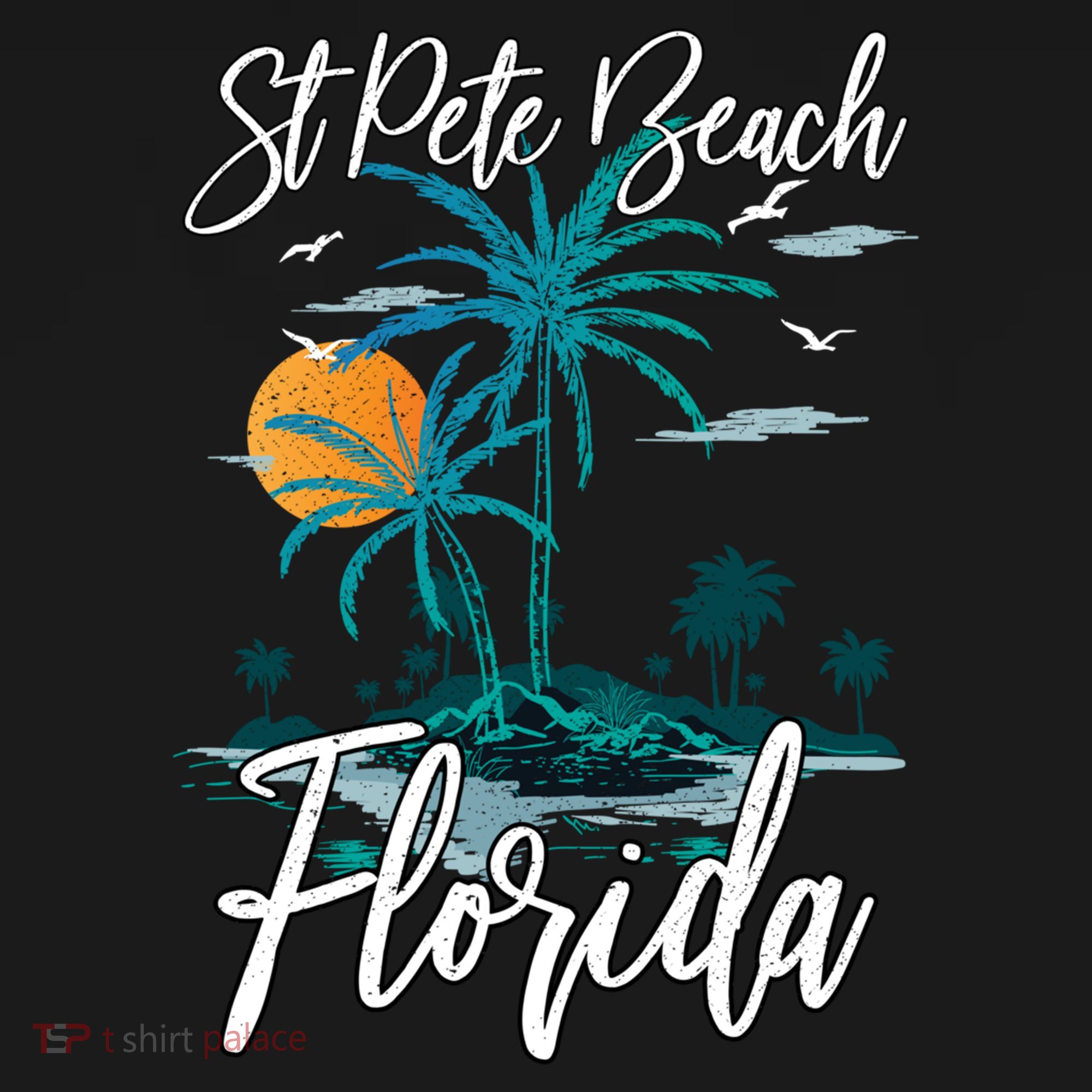 Family Vacation Retro Sunset Florida St Pete Beach Gift Women's Hoodie