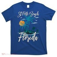 Family Vacation Retro Sunset Florida St Pete Beach Gift T-Shirt thumb 0