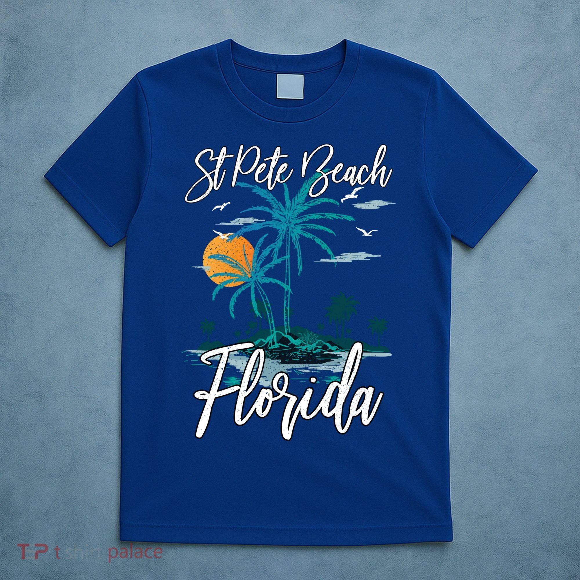 Family Vacation Retro Sunset Florida St Pete Beach Gift T-Shirt