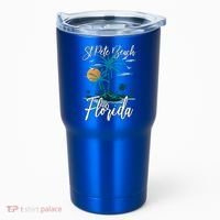 Family Vacation Retro Sunset Florida St Pete Beach Gift Tumbler thumb 0