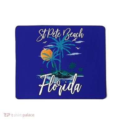 Family Vacation Retro Sunset Florida St Pete Beach Gift Mousepad