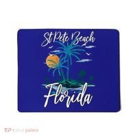 Family Vacation Retro Sunset Florida St Pete Beach Gift Mousepad thumb 0