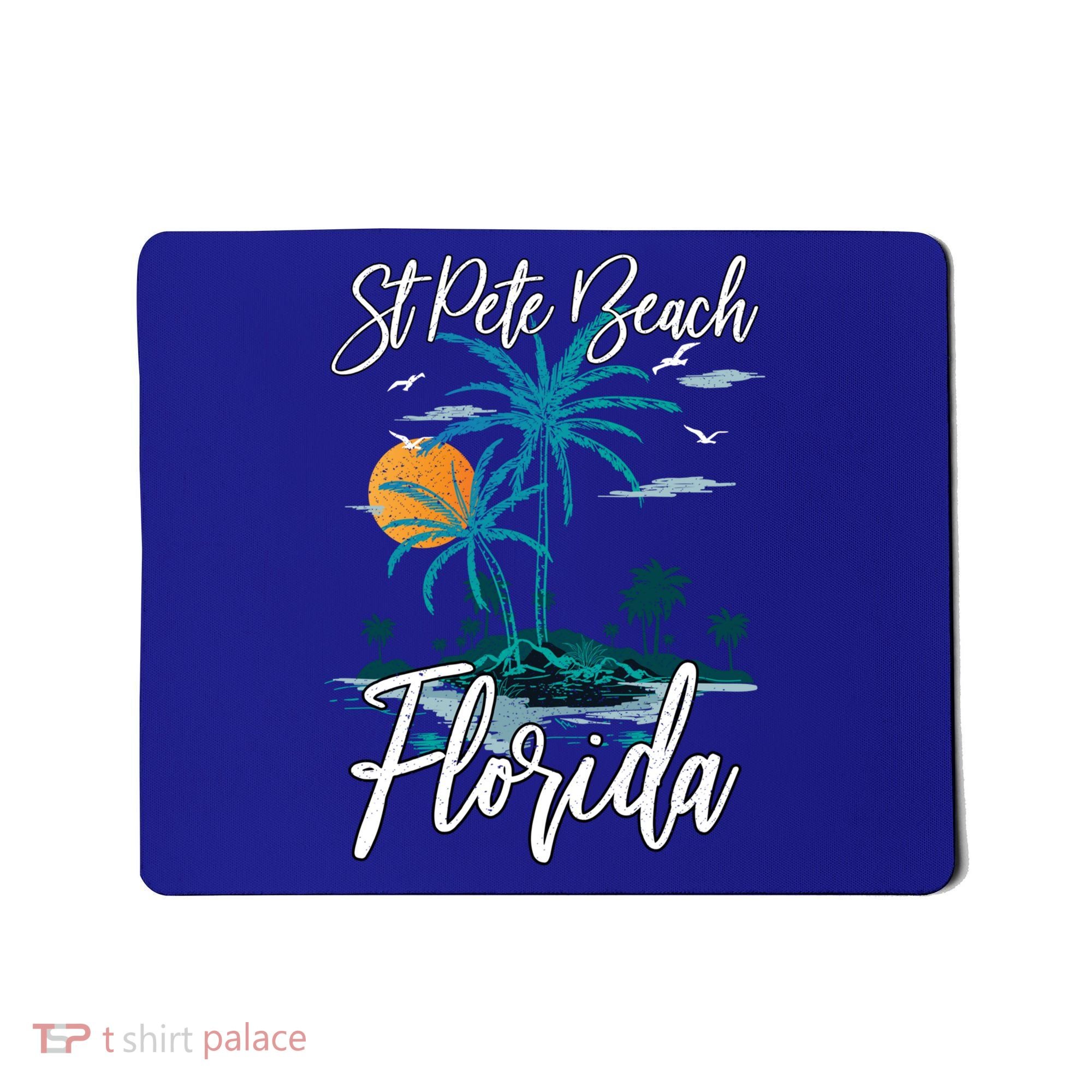 Family Vacation Retro Sunset Florida St Pete Beach Gift Mousepad