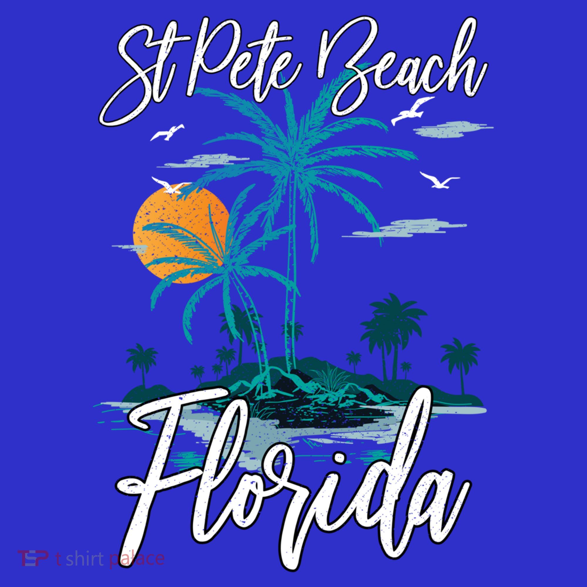 Family Vacation Retro Sunset Florida St Pete Beach Gift Women's Tank Top
