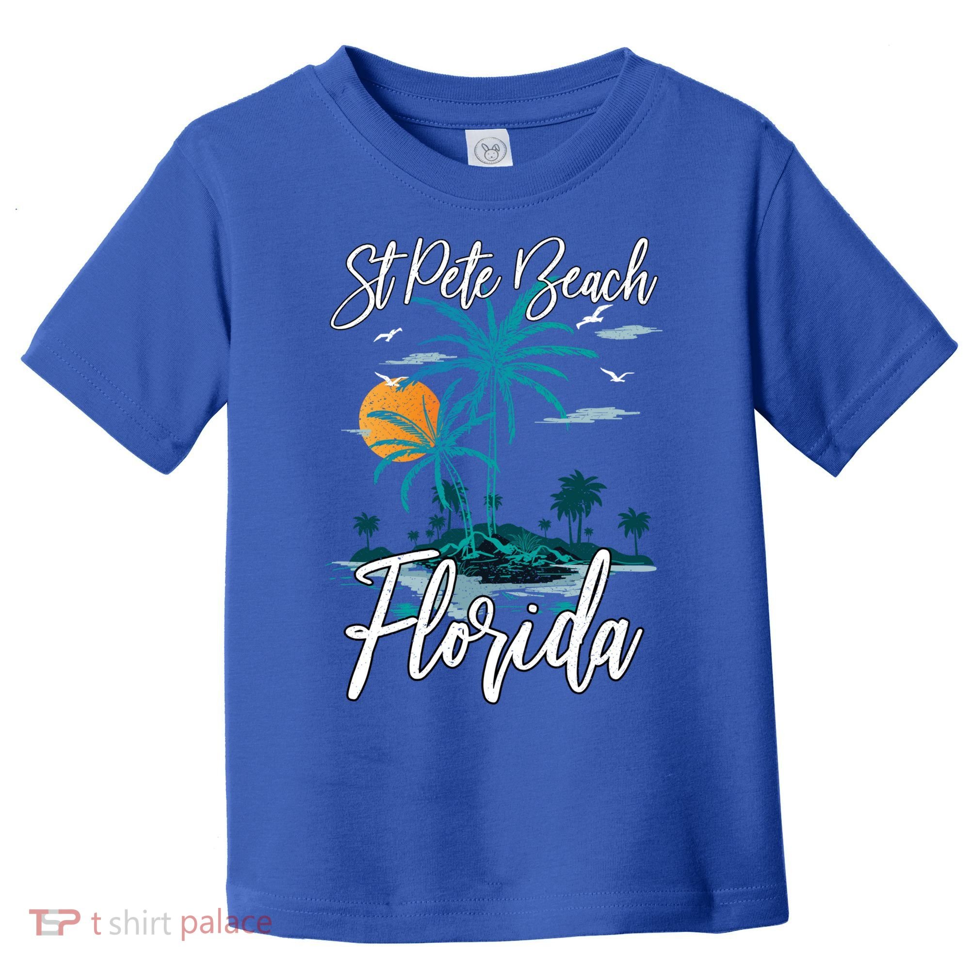 Family Vacation Retro Sunset Florida St Pete Beach Gift Toddler T-Shirt