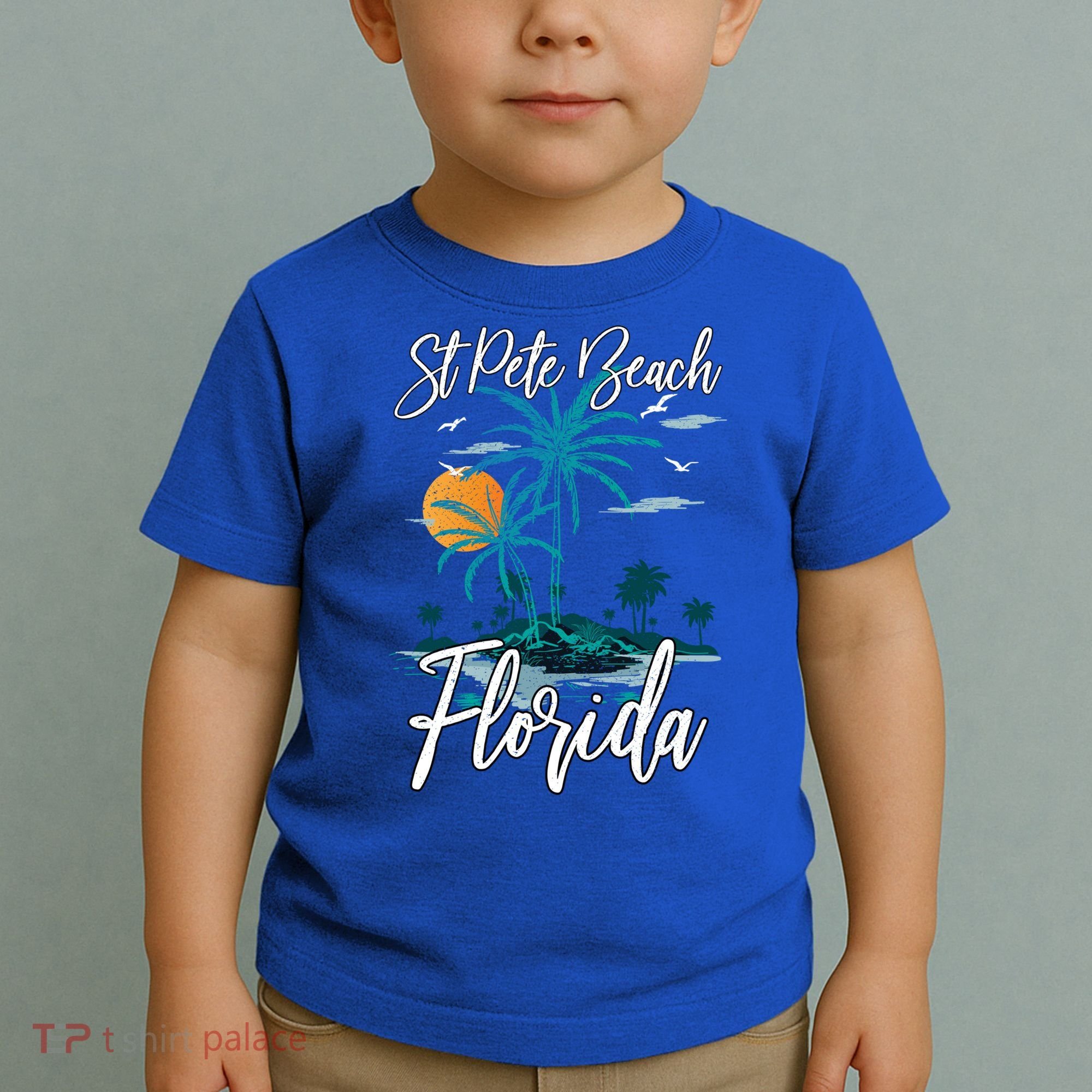 Family Vacation Retro Sunset Florida St Pete Beach Gift Toddler T-Shirt