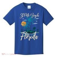 Family Vacation Retro Sunset Florida St Pete Beach Gift Kids T-Shirt thumb 0