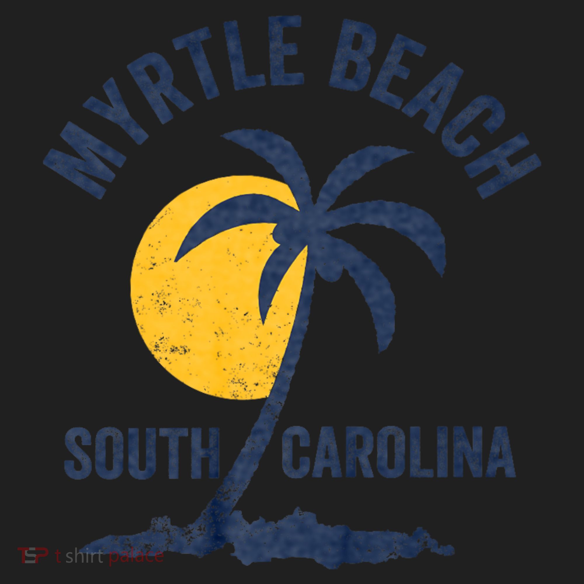 Family Vacation Retro Sunset South Carolina Myrtle Beach Women's Sweatshirt