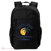 Family Vacation Retro Sunset South Carolina Myrtle Beach Backpack thumb 0