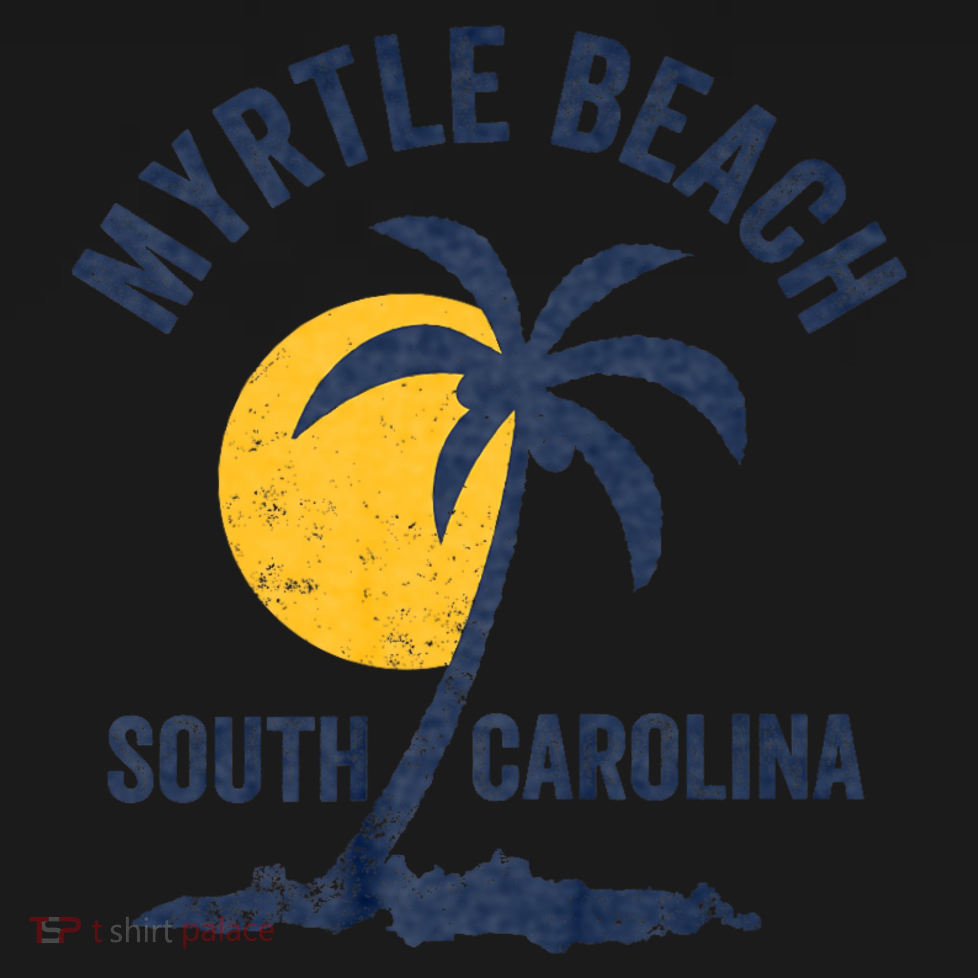 Family Vacation Retro Sunset South Carolina Myrtle Beach Coaster