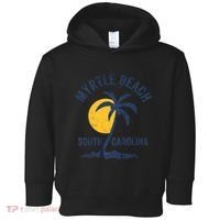 Family Vacation Retro Sunset South Carolina Myrtle Beach Toddler Hoodie thumb 0