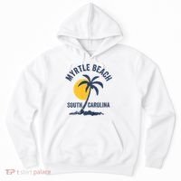 Family Vacation Retro Sunset South Carolina Myrtle Beach Hoodie thumb 0