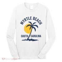 Family Vacation Retro Sunset South Carolina Myrtle Beach Long Sleeve Shirt thumb 0