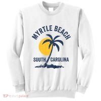 Family Vacation Retro Sunset South Carolina Myrtle Beach Sweatshirt thumb 0