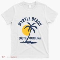 Family Vacation Retro Sunset South Carolina Myrtle Beach T-Shirt thumb 0