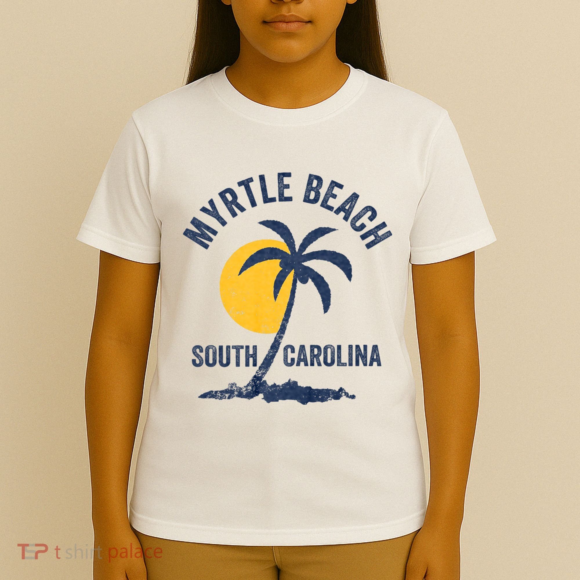 Family Vacation Retro Sunset South Carolina Myrtle Beach T-Shirt