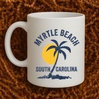 Family Vacation Retro Sunset South Carolina Myrtle Beach Coffee Mug thumb 2
