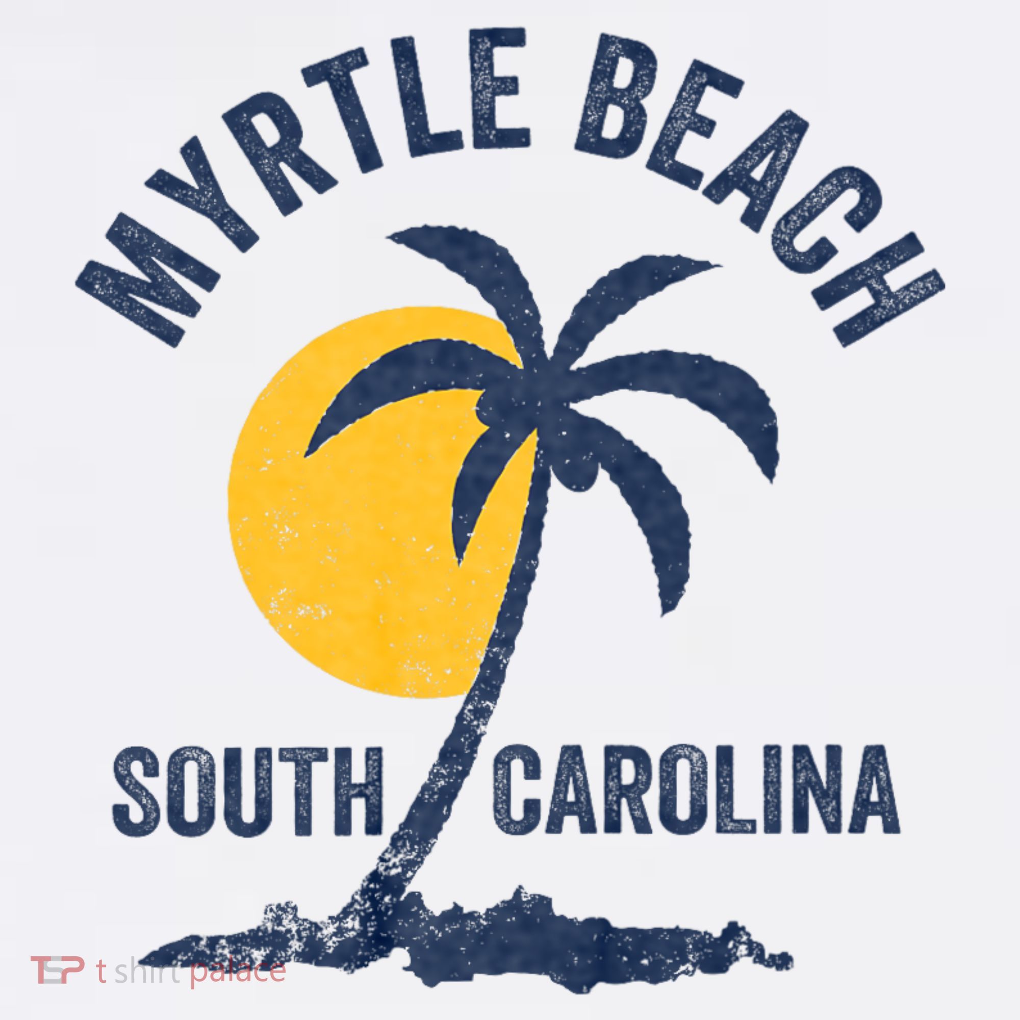 Family Vacation Retro Sunset South Carolina Myrtle Beach Mousepad