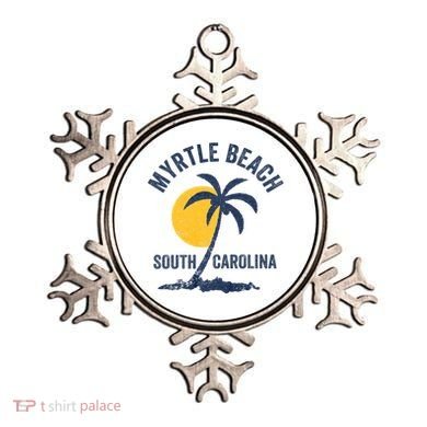 Family Vacation Retro Sunset South Carolina Myrtle Beach Ornament