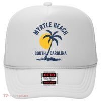 Family Vacation Retro Sunset South Carolina Myrtle Beach Hat thumb 0