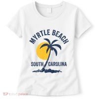 Family Vacation Retro Sunset South Carolina Myrtle Beach Women's T-Shirt thumb 0