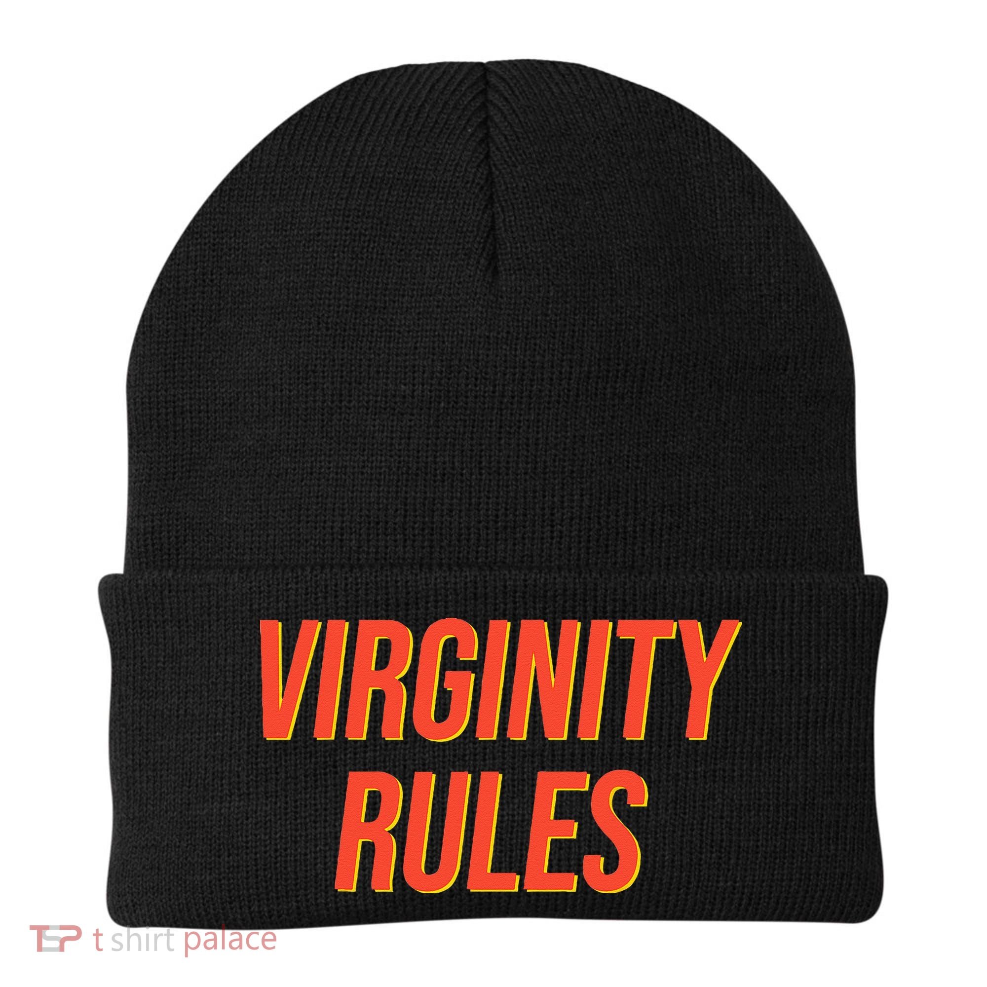 Funny Virginity Rules Funny Virgin Men Women Beanie