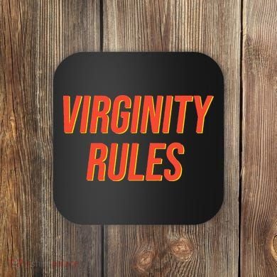 Funny Virginity Rules Funny Virgin Men Women Coaster