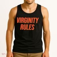 Funny Virginity Rules Funny Virgin Men Women Tank Top thumb 3