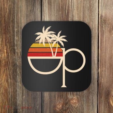 Funny Vintage Retro OP Ocean Pacific Logo Coaster