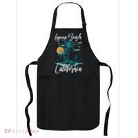 Family Vacation Retro Sunset California Laguna Beach Apron thumb 0