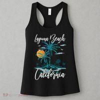 Family Vacation Retro Sunset California Laguna Beach Women's Tank Top thumb 3
