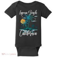 Family Vacation Retro Sunset California Laguna Beach Baby Bodysuit thumb 0