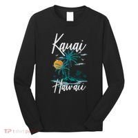 Family Vacation Retro Sunset Hawaii Kauai Long Sleeve Shirt thumb 0