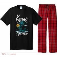 Family Vacation Retro Sunset Hawaii Kauai Pajama Set thumb 0