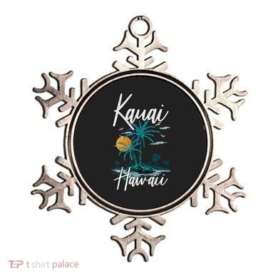 Family Vacation Retro Sunset Hawaii Kauai Ornament