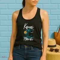 Family Vacation Retro Sunset Hawaii Kauai Women's Tank Top thumb 2