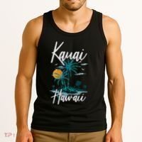 Family Vacation Retro Sunset Hawaii Kauai Tank Top thumb 3