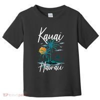 Family Vacation Retro Sunset Hawaii Kauai Toddler T-Shirt thumb 0
