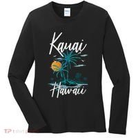 Family Vacation Retro Sunset Hawaii Kauai Women's Long Sleeve Shirt thumb 0