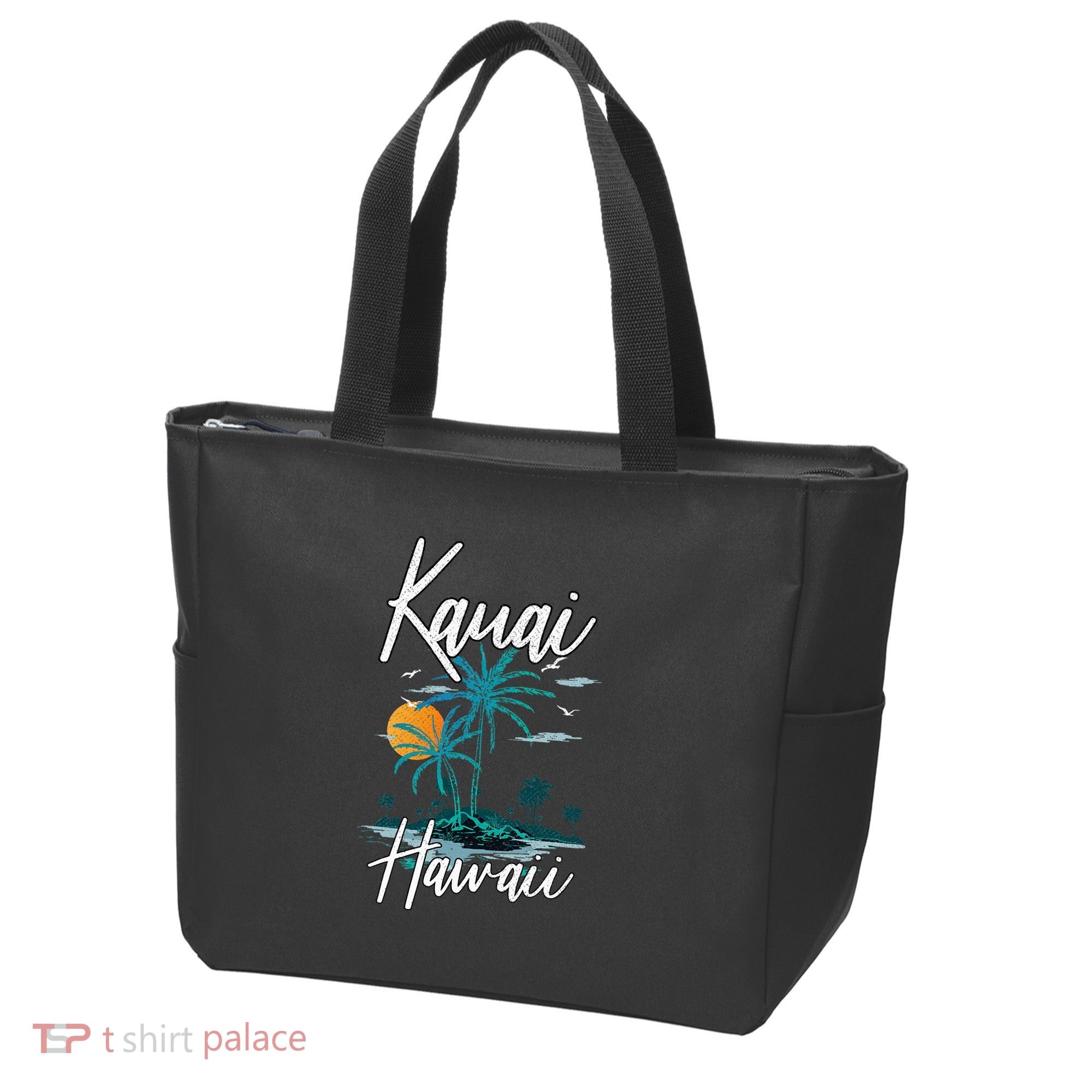Family Vacation Retro Sunset Hawaii Kauai Tote Bag