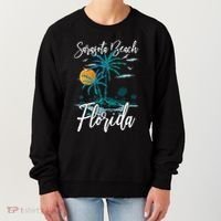 Family Vacation Retro Sunset Florida Sarasota Beach Women's Sweatshirt thumb 0