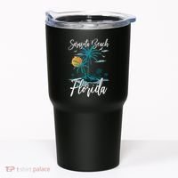 Family Vacation Retro Sunset Florida Sarasota Beach Tumbler thumb 0