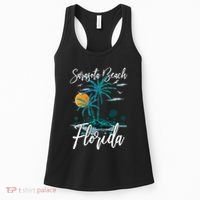 Family Vacation Retro Sunset Florida Sarasota Beach Women's Tank Top thumb 0